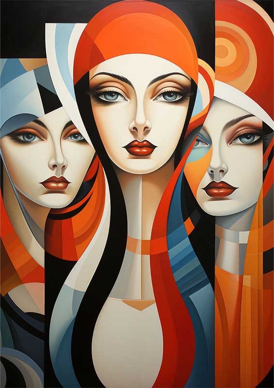 Pop Art Phantoms womens faces
