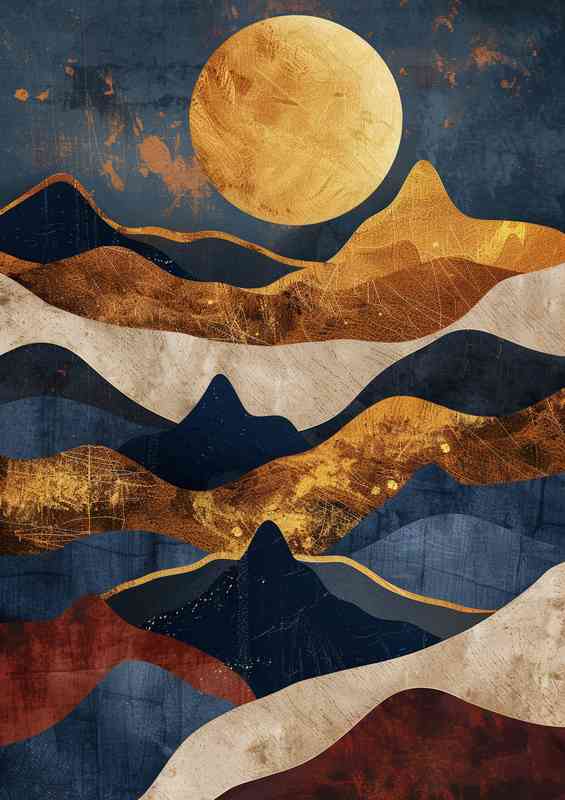 Abstract mountains with nice tonal colours