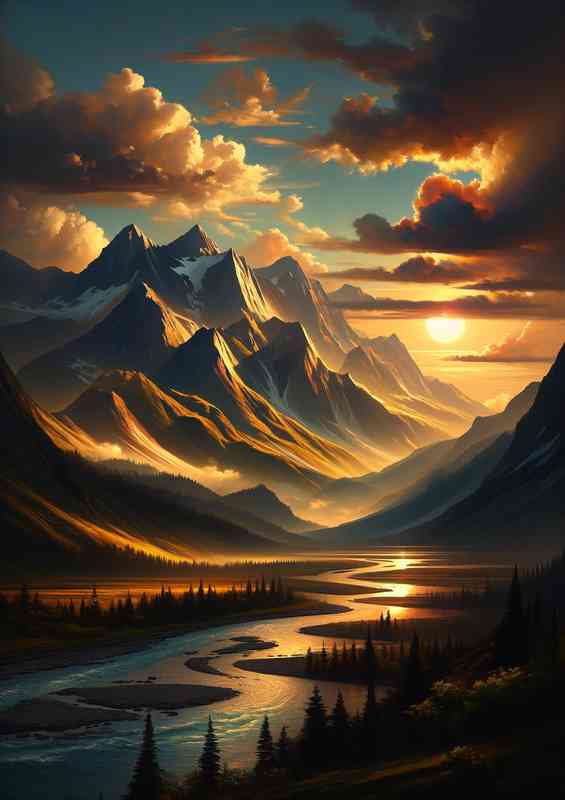 Landscape during the golden hour