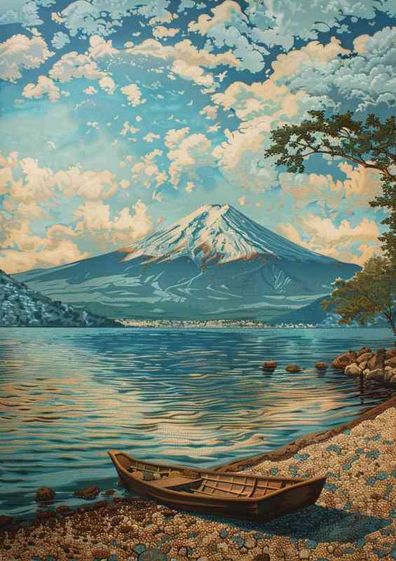 Mount fugi by the lake