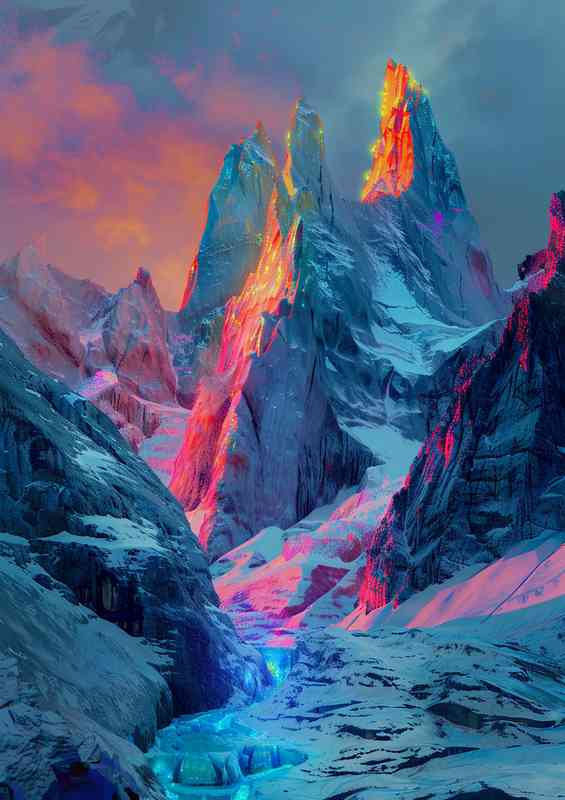 The spiked top mountains