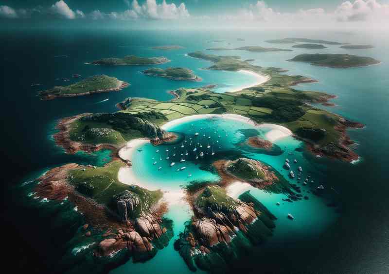 Island Paradise Metal Poster