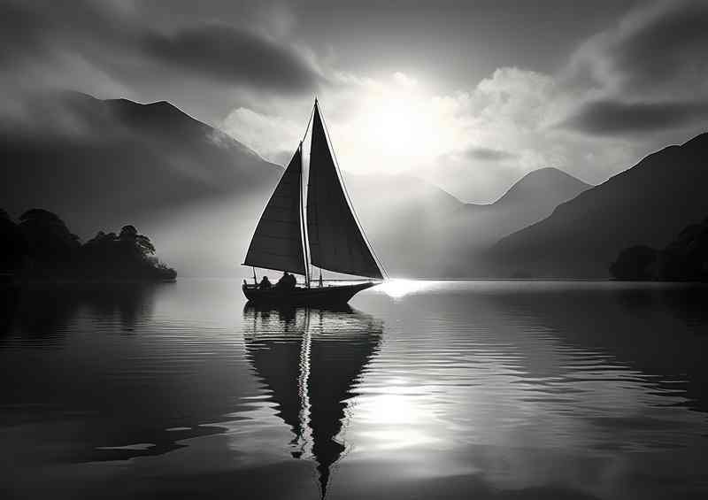 Enchanting Moonlight Over Serene Yacht