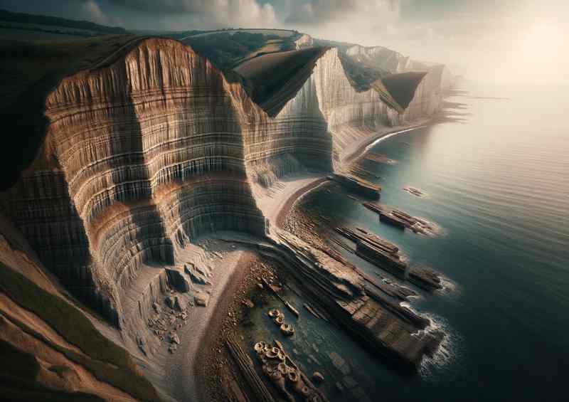 Jurassic Coast Devon Teeming with Fossil Secret