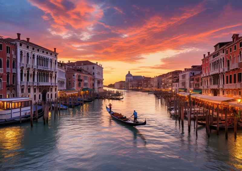 Golden Moments Grand Canal Sunset Reflections