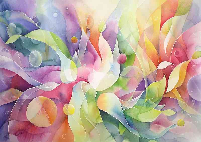 Abstract shapes and bubbles