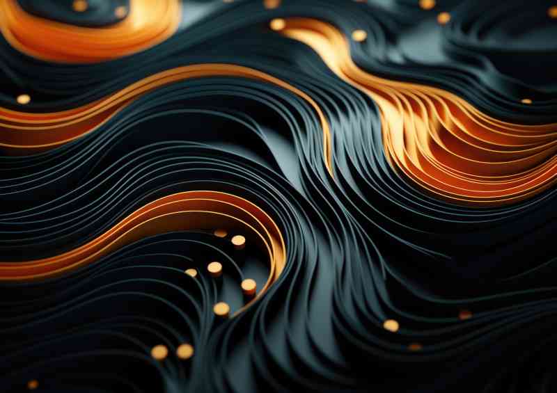 Black and orange lines striking