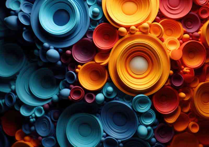 Circle within a circle coloures array