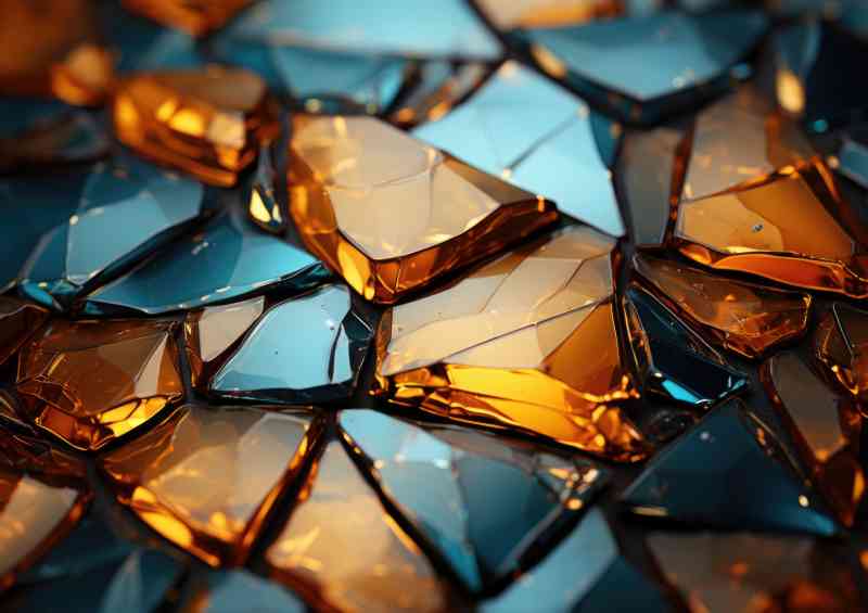 Cut glass in array of colours