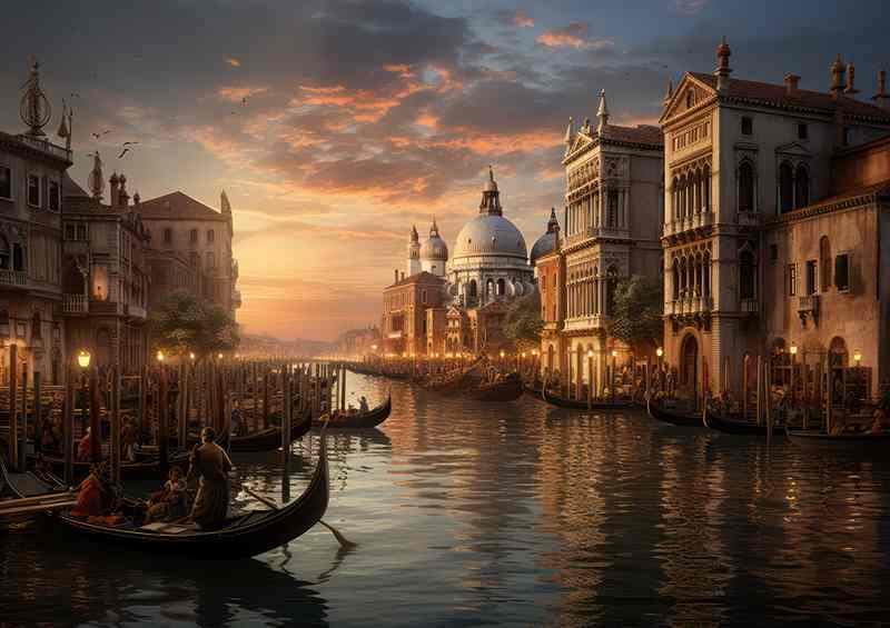 Grand Canal Elegance Evening's Radiant Palette