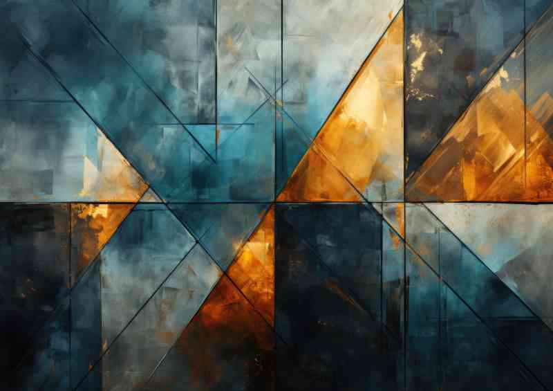 Geometric dimond shapes with colour