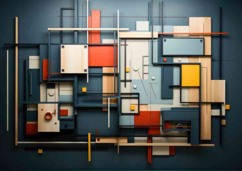 Junction of colours and shapes