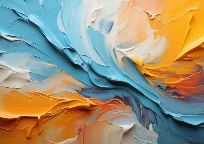 The painted river flows