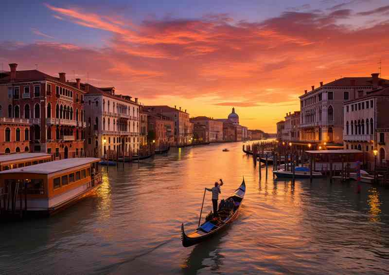 Sunset Dreams Grand Canals Evening Majesty