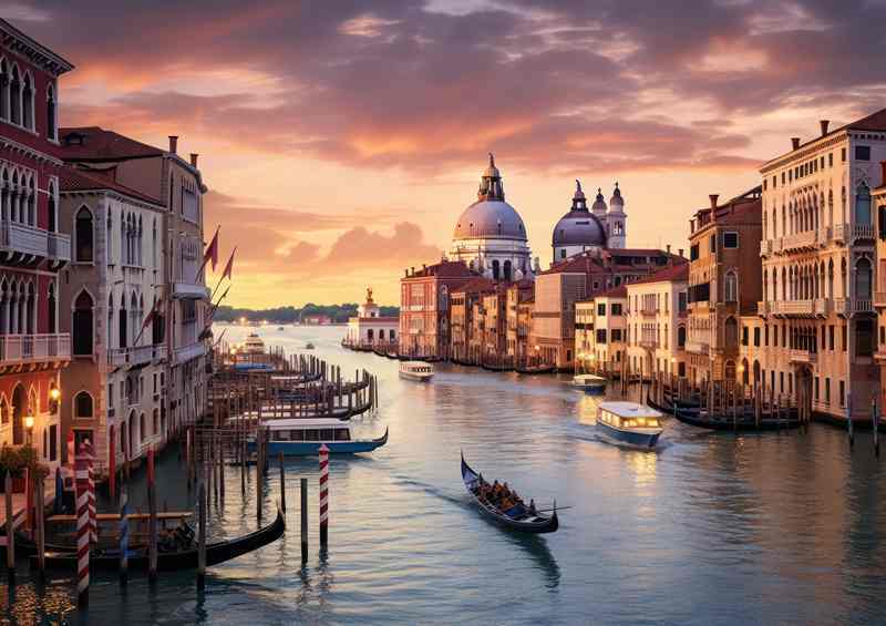 Twilight Tapestry Grand Canals Golden Hour