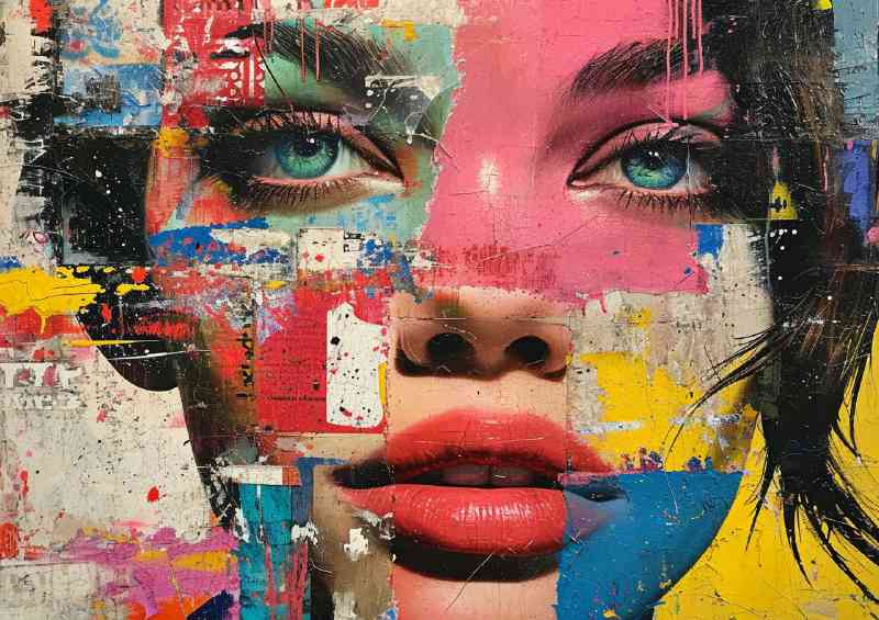 The Pop Art ladys heas face