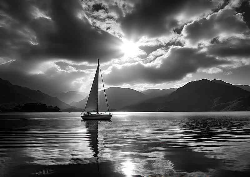 Yachts Serene Reflection On Calm Waters