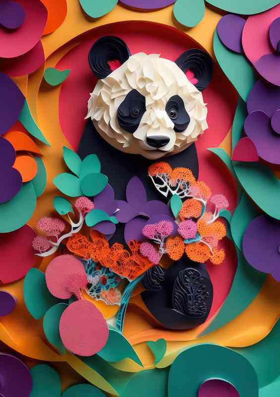 Artistic Explorations Pete The Panda Animals and Blooms