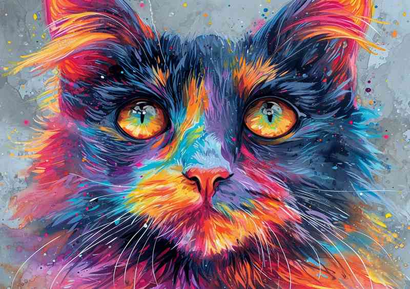 A beautiful fluffy coloured cat