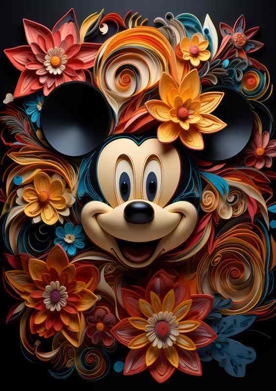 Floral and Mike The Mouse Animal Artistry