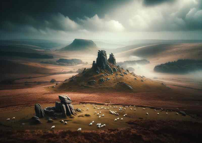 Moors Mythical Landscape Dartmoor Vast open moorlands