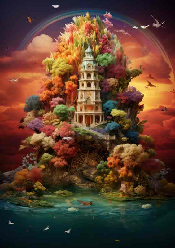 Mastering Elegance Rainbows And Flowers