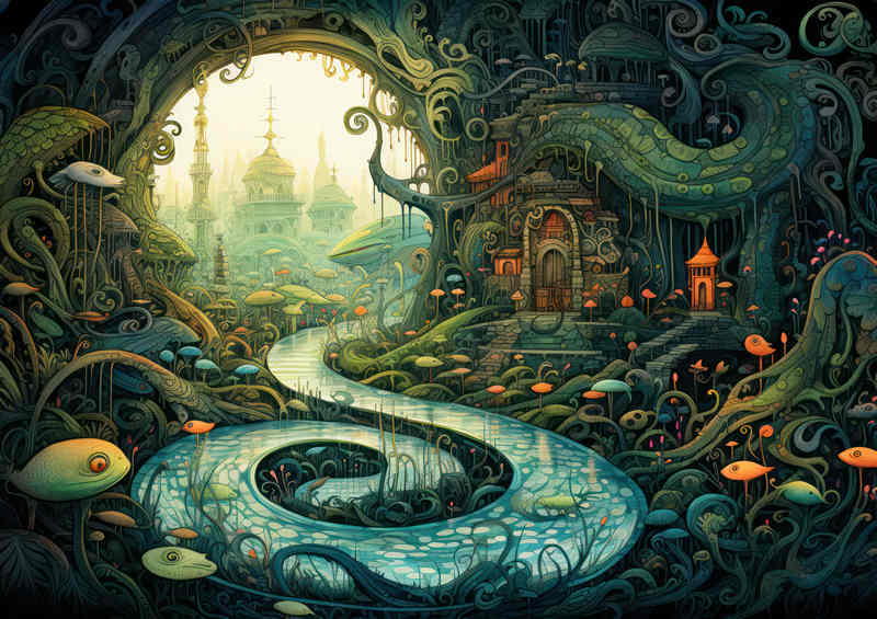The Swirly Swamp in the Enchanted World