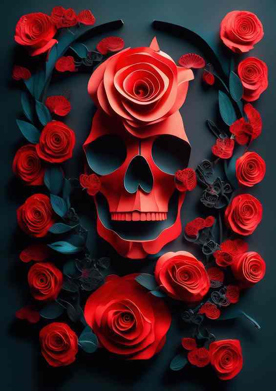 Sculpting Shadows Roses And Skulls