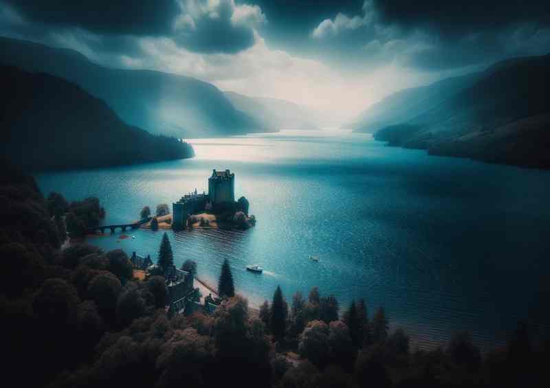 Beneath the Surface Loch Ness Metal Poster