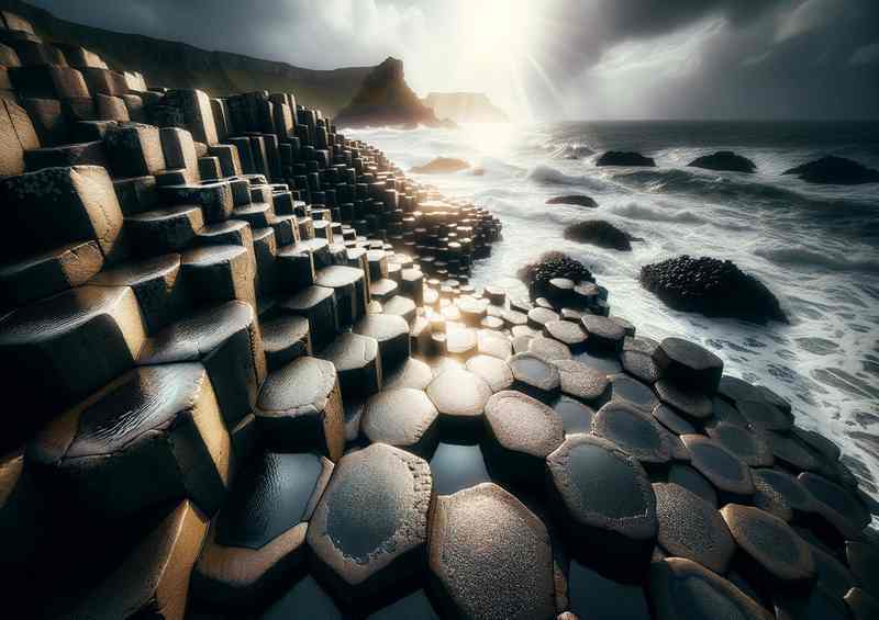 Natures Giants Causeway Metal Poster