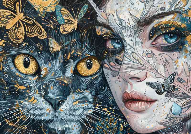 Woman and her Cat