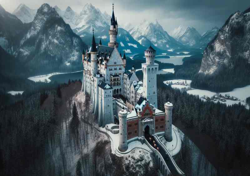 Neuschwanstein Castle Metal Poster