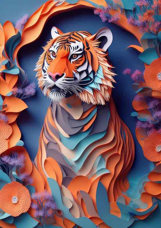 Whimsical Creations The Tiger And Botanical Art