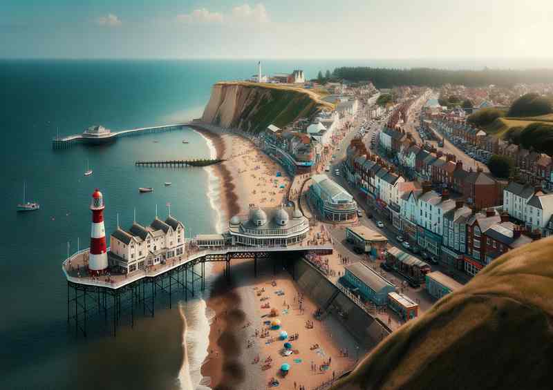 Norfolks Classic Seaside The town's pier stands
