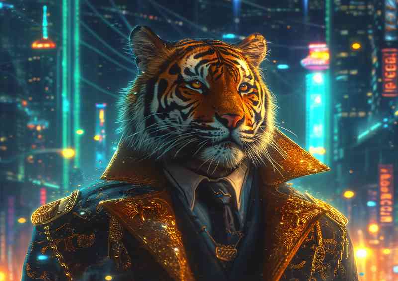 Tiger dressed to impress