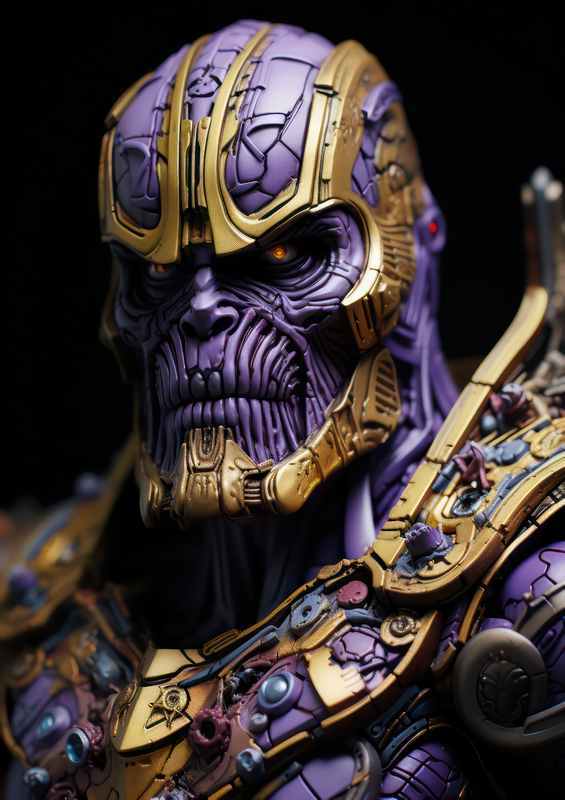 Thanos hyper plasticine peuple and gold