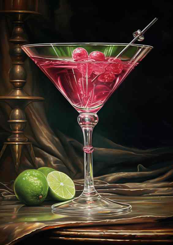 Martini Moods Cocktail in Lush Magenta Hues