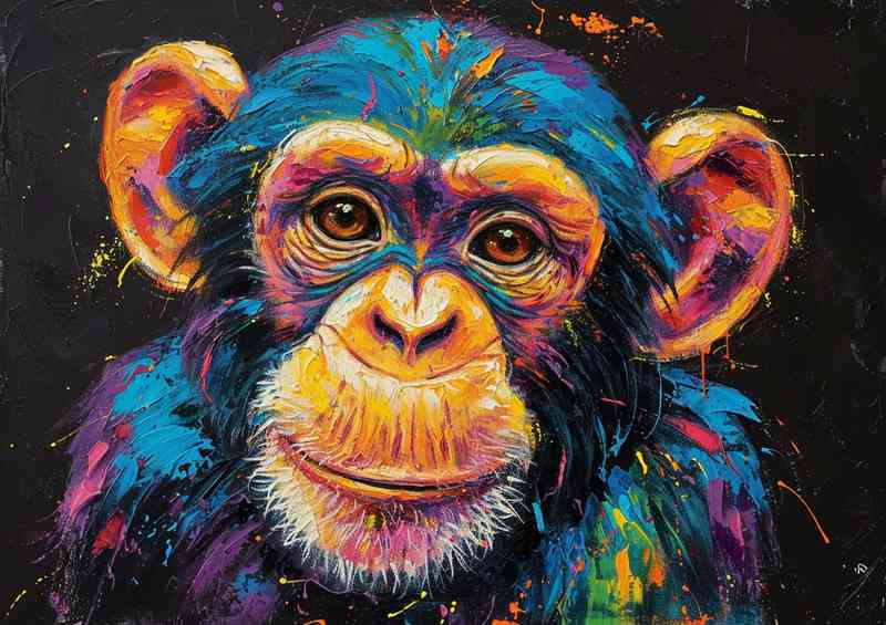 Cheeky Monkey painted