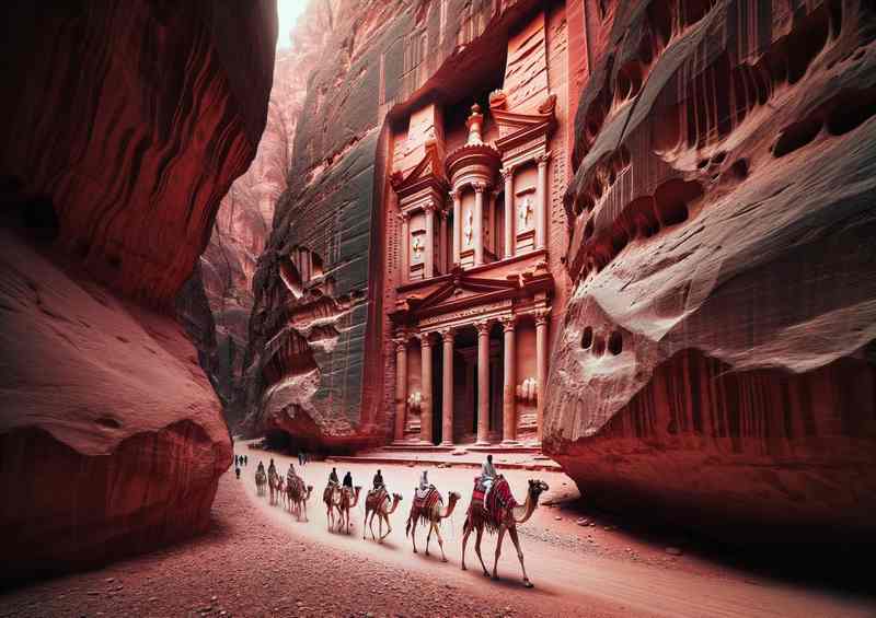 Petra Jordan Rose Red City Carved from Desert Cliffs