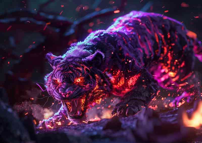 Flame coloured purple Tiger