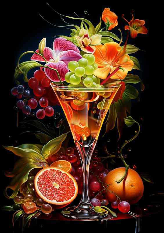 The Artistry of Garnished Cocktails