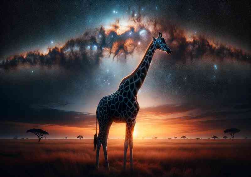Giraffe its spots a pattern of swirling galaxies