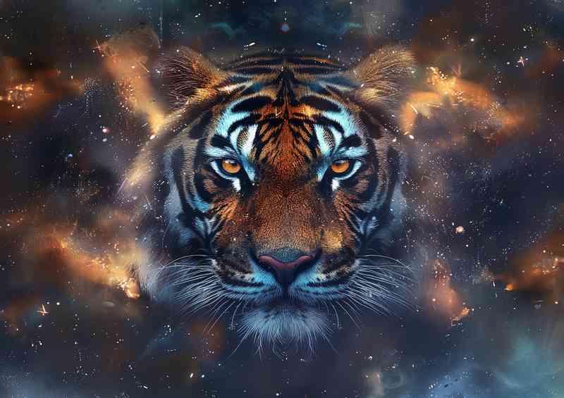 Lions face in the nebula skys
