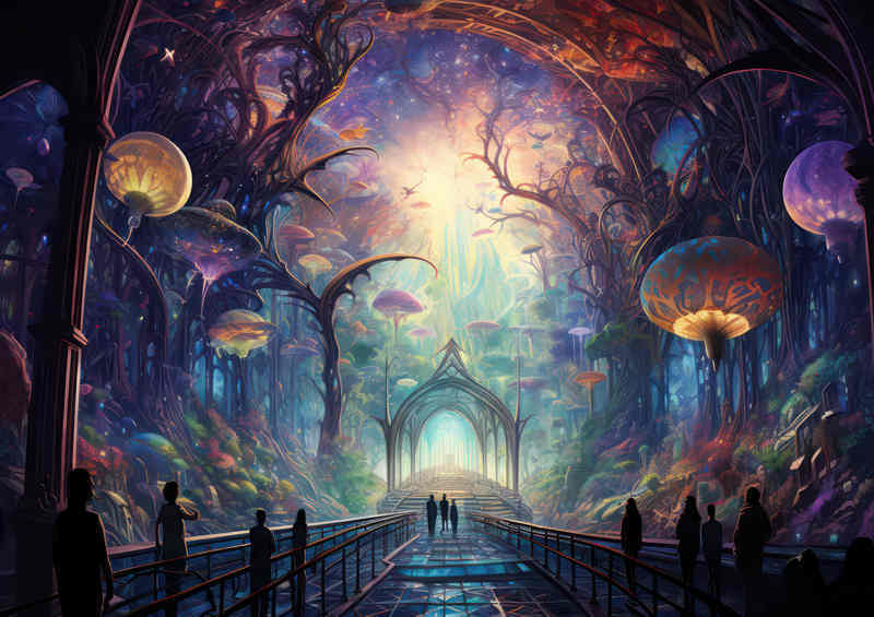 Walking In an enchanted fantasy world