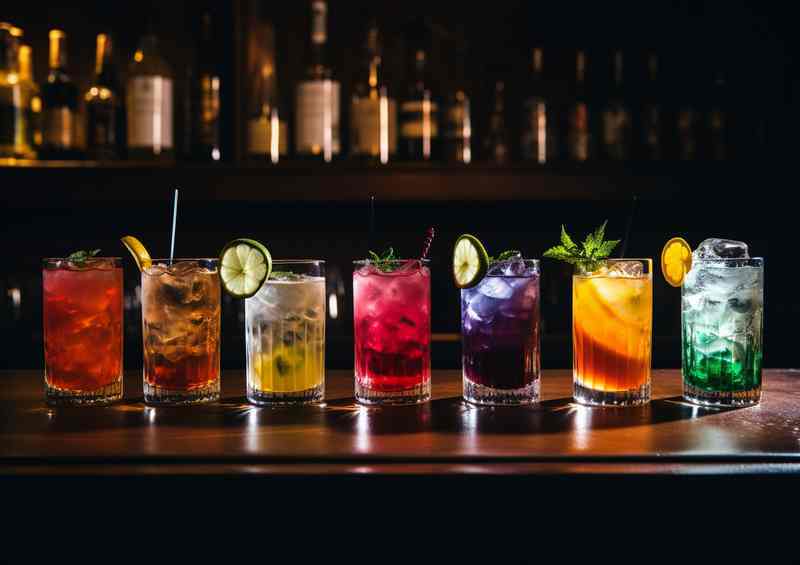 Mystical Mixes A Fusion of Liquor Bottles and Dark Art