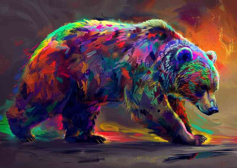 The Bear with many different colours