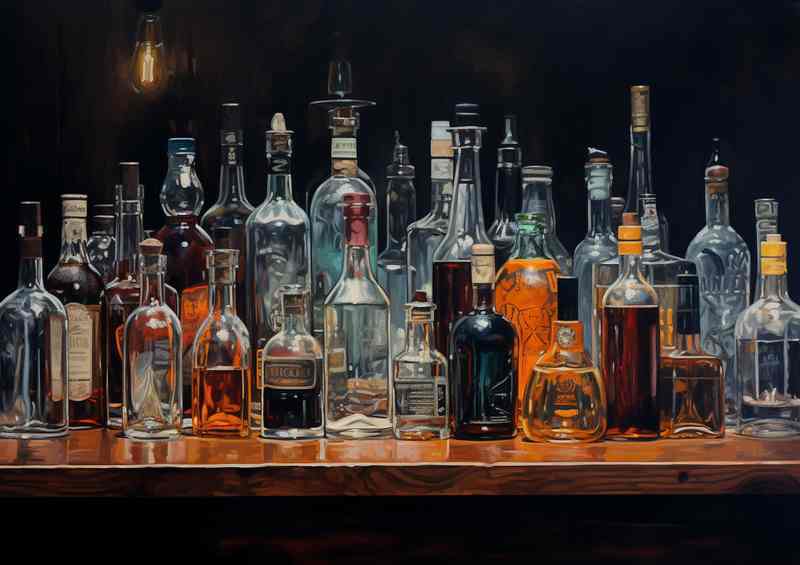 Silhouette Sips Liquor Displays Meets Dark Cocktail Art