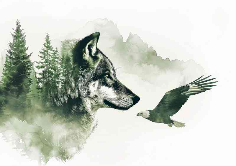 The Wolf behind the trees