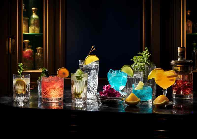 Twist And Turn The Artistry of Garnished Cocktails