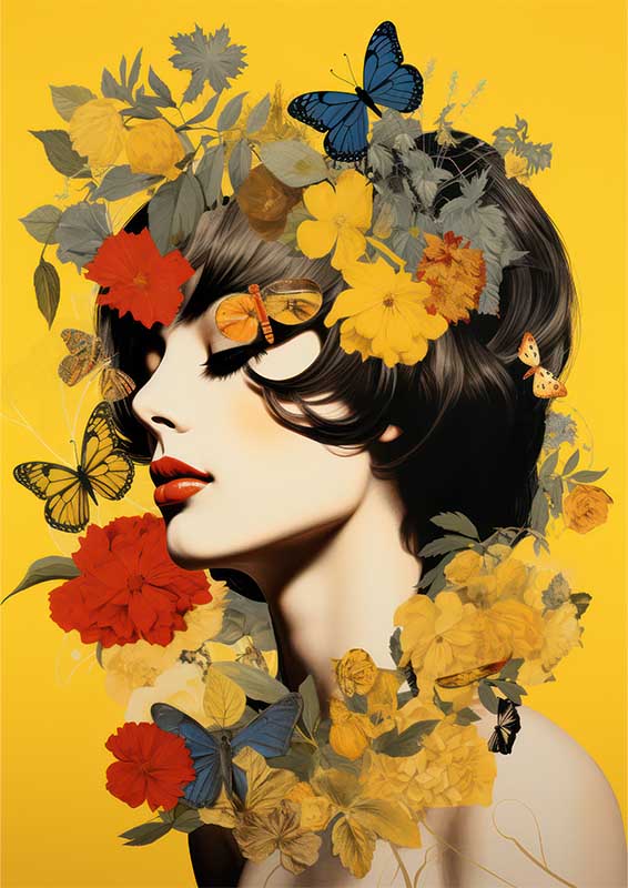 Vibrant Identity collage featuring a woman
